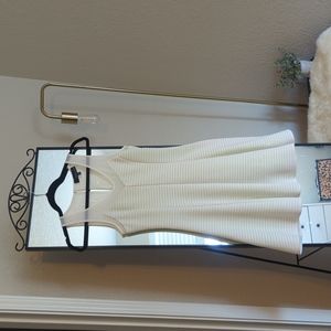 White with Lime green highlights Adelynrae mini dress size XS